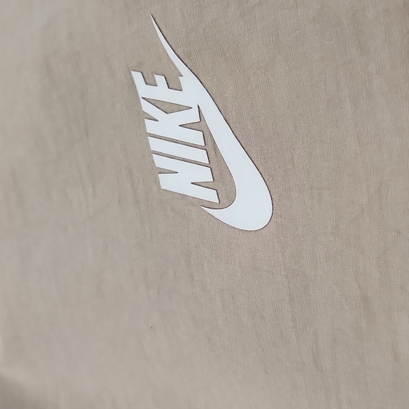 Nike Mid Rise Open Leg Stretch Track Pant, Tan, Womens Medium - Picture 6 of 9
